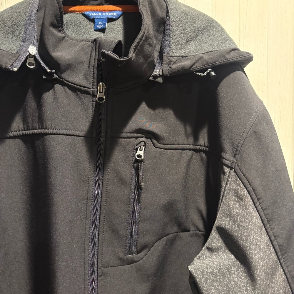 Falls Creek Ski & Snowboard Jacket Black and Gray High Collar